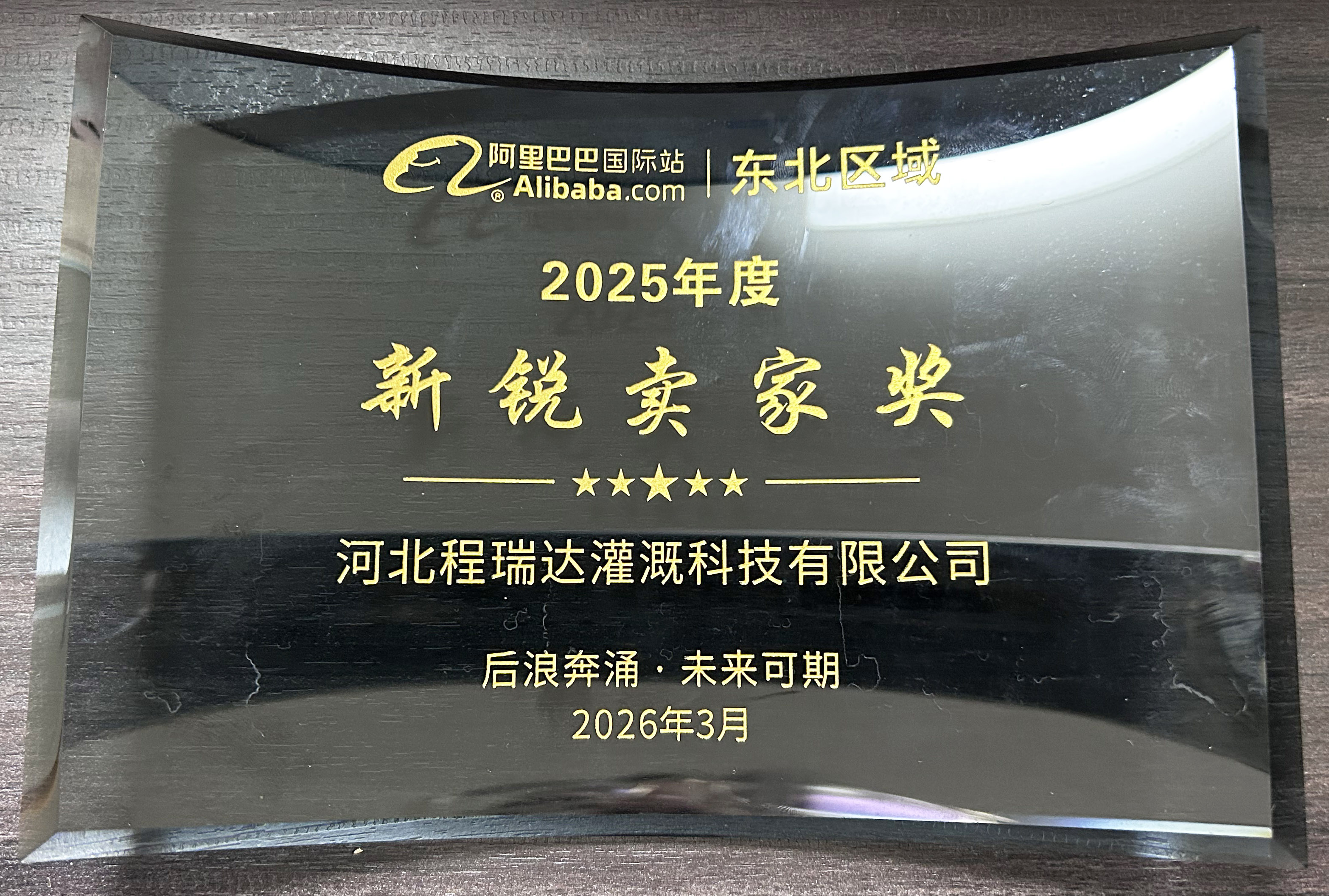 安康程瑞达灌溉 | 荣获阿里国际站新锐卖家奖